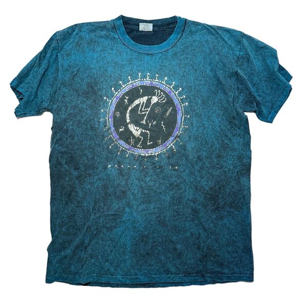 VTG Native American Bohemian T-Shirt Adult XL Dream Vision Tribal Short Sleeve - Picture 1 of 4